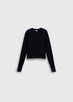 Лонгслив для девочек, Черный