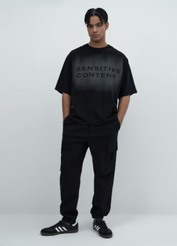 Джоггеры из твила с карго-карманами, Черный