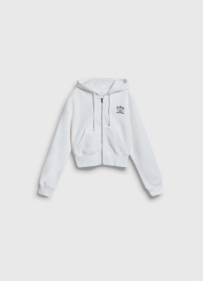 Укороченная толстовка для девочек, Белый