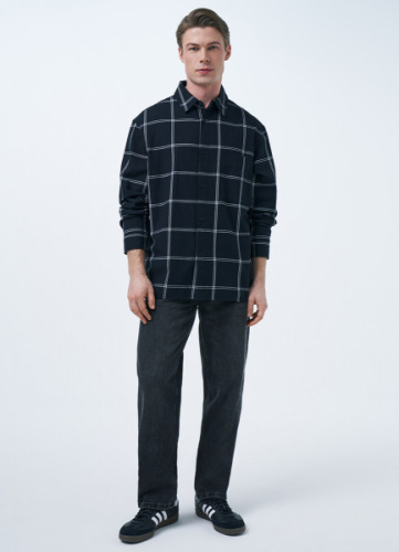 Прямые джинсы, Серый