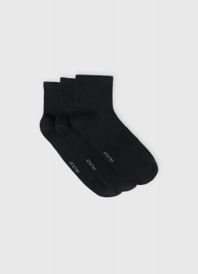 Фитнес-носки с поддержкой стопы, 3 пары, Черный