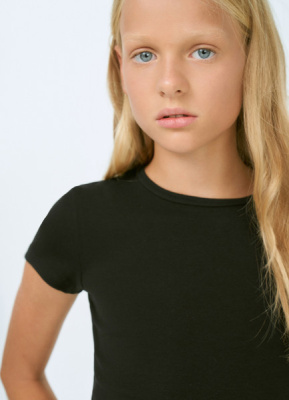 Футболка для девочек, Черный