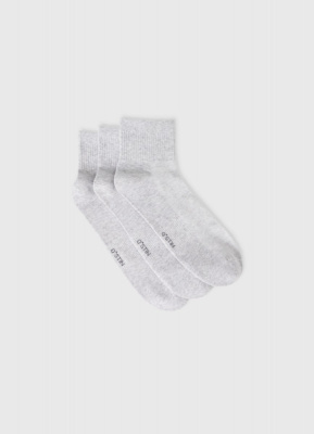 Фитнес-носки с поддержкой стопы, 3 пары, Серый