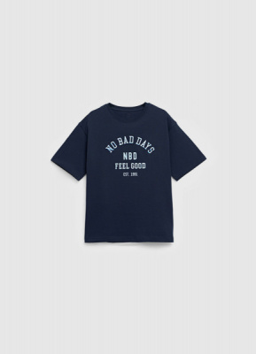 Футболка с вышивкой для мальчиков, Синий