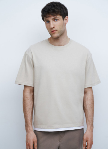 Базовая футболка, Бежевый