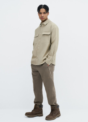 Текстильная рубашка, Бежевый