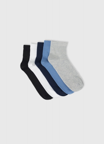 Короткие носки для мальчиков, 5 пар, Голубой