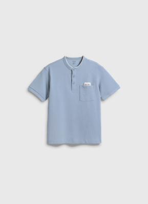 Поло с нашивкой для мальчиков, Голубой