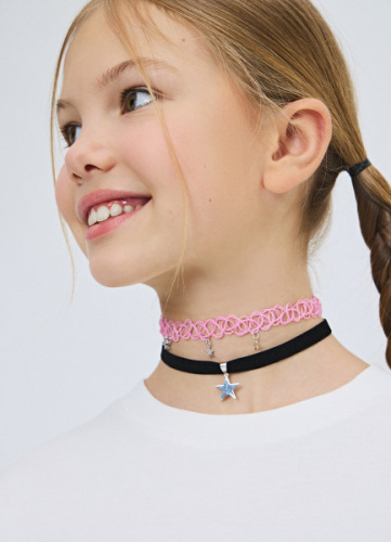 Набор чокеров для девочек, 2 шт., Мультицвет