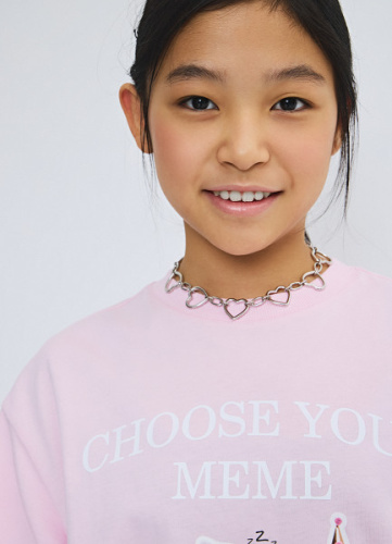 Цепочка с подвеской для девочек, Серебряный