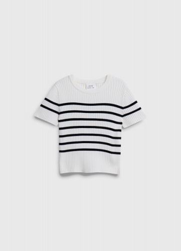 Джемпер с коротким рукавом для девочек, Белый