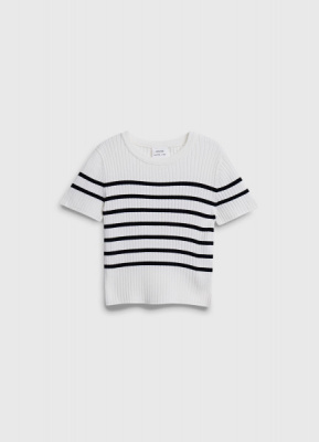 Джемпер с коротким рукавом для девочек, Белый