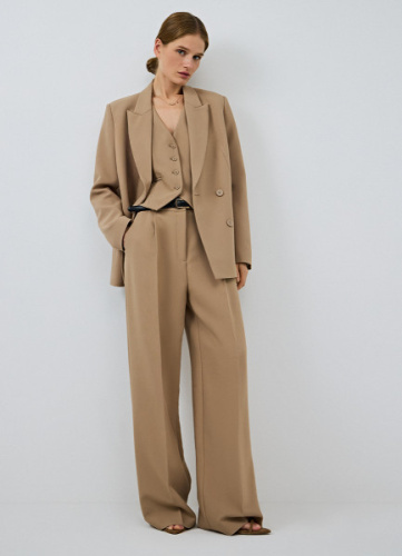 Широкие брюки, Бежевый