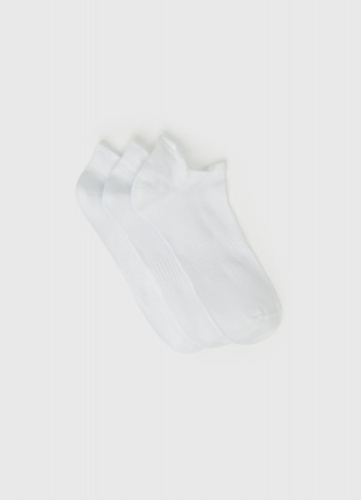 Короткие носки для фитнеса, 3 пары, Белый