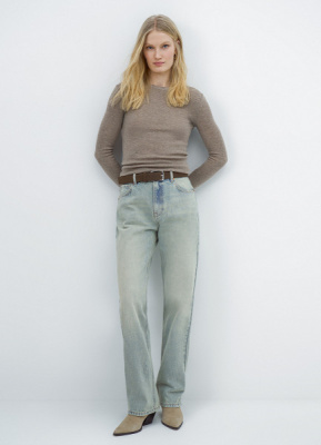 Джинсы Boyfriend с низкой посадкой, Голубой