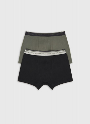 Трусы-транки, 2 шт., Зеленый