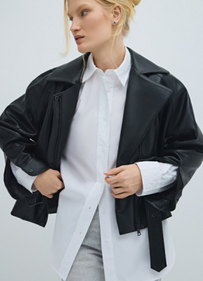 Рубашка из хлопка, Белый