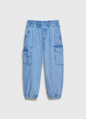 Джинсы с карго-карманами для мальчиков, Синий