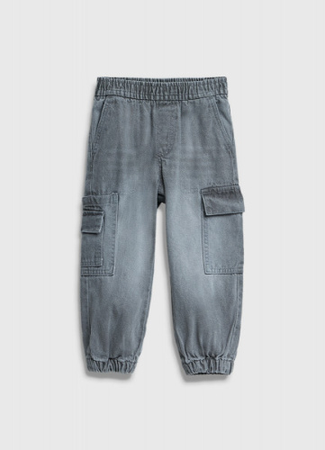 Джинсы с карго-карманами для мальчиков, Серый