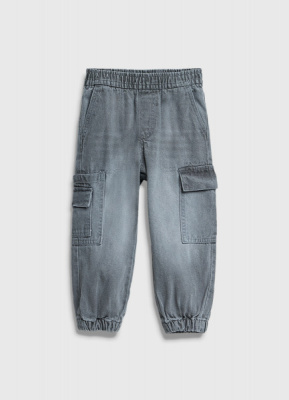 Джинсы с карго-карманами для мальчиков, Серый
