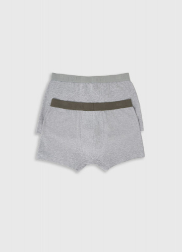 Трусы-транки, 2 шт., Серый
