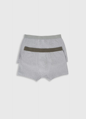 Трусы-транки, 2 шт., Серый