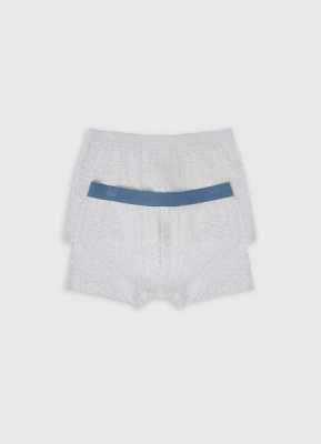 Трусы-транки, 2 шт., Серый