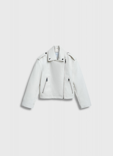 Куртка из искусственной кожи для девочек, Бежевый