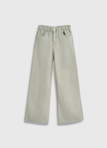 Широкие джинсы для девочек, Зеленый