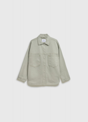 Джинсовая рубашка для девочек, Зеленый