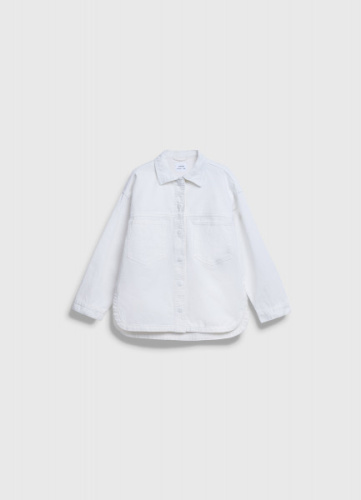 Джинсовая рубашка для девочек, Бежевый