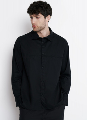 Рубашка из поплина, Черный