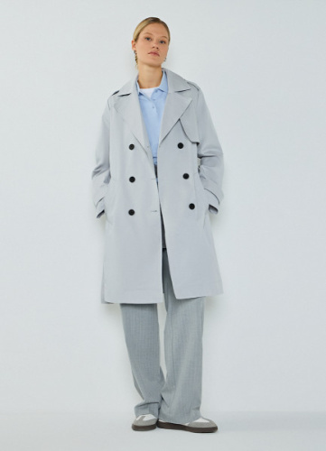 Длинный плащ, Серый