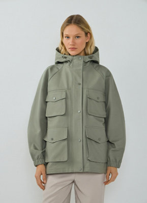 Куртка оверсайз на кулиске, Желтый