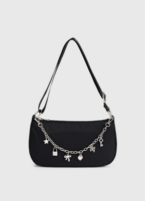 Сумка с цепочкой для девочек, Черный
