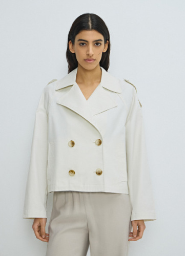 Укороченный плащ, Бежевый