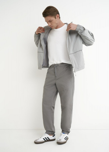 Джоггеры из тонкого твила, Серый