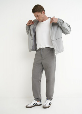 Джоггеры из тонкого твила, Серый