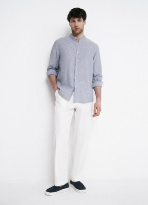 Брюки из тонкого поплина, Белый