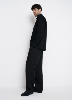 Брюки из тонкого поплина, Черный