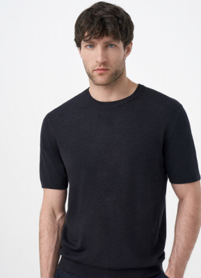 Джемпер с коротким рукавом, Синий