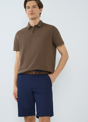 Шорты с ремнём, Синий