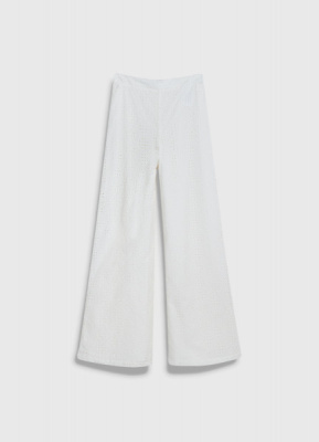 Текстильные брюки для девочек, Белый