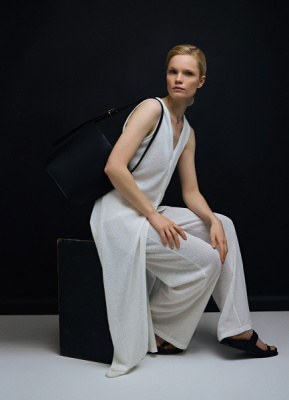 Широкие брюки, Белый