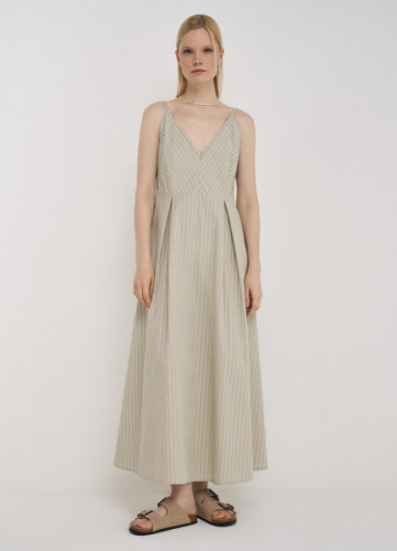 Сарафан из хлопка, Зеленый