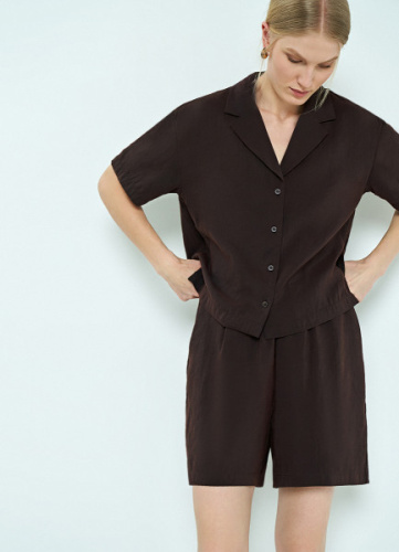 Шорты из модала, Коричневый