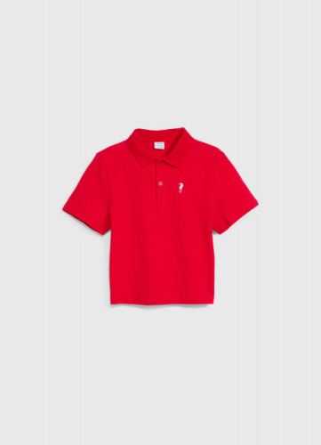 Футболка-поло для девочек, Красный