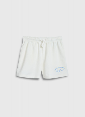 Трикотажные шорты для девочек, Белый