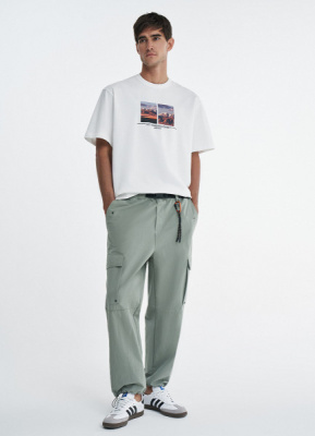 Брюки карго из технологичной ткани O'STIN х Экспедиция, Зеленый
