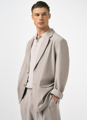 Пиджак из вискозы, Бежевый